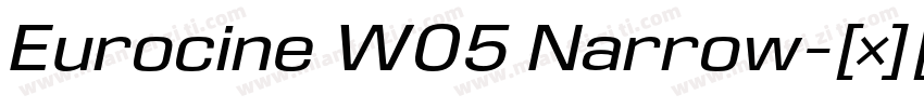 Eurocine W05 Narrow字体转换